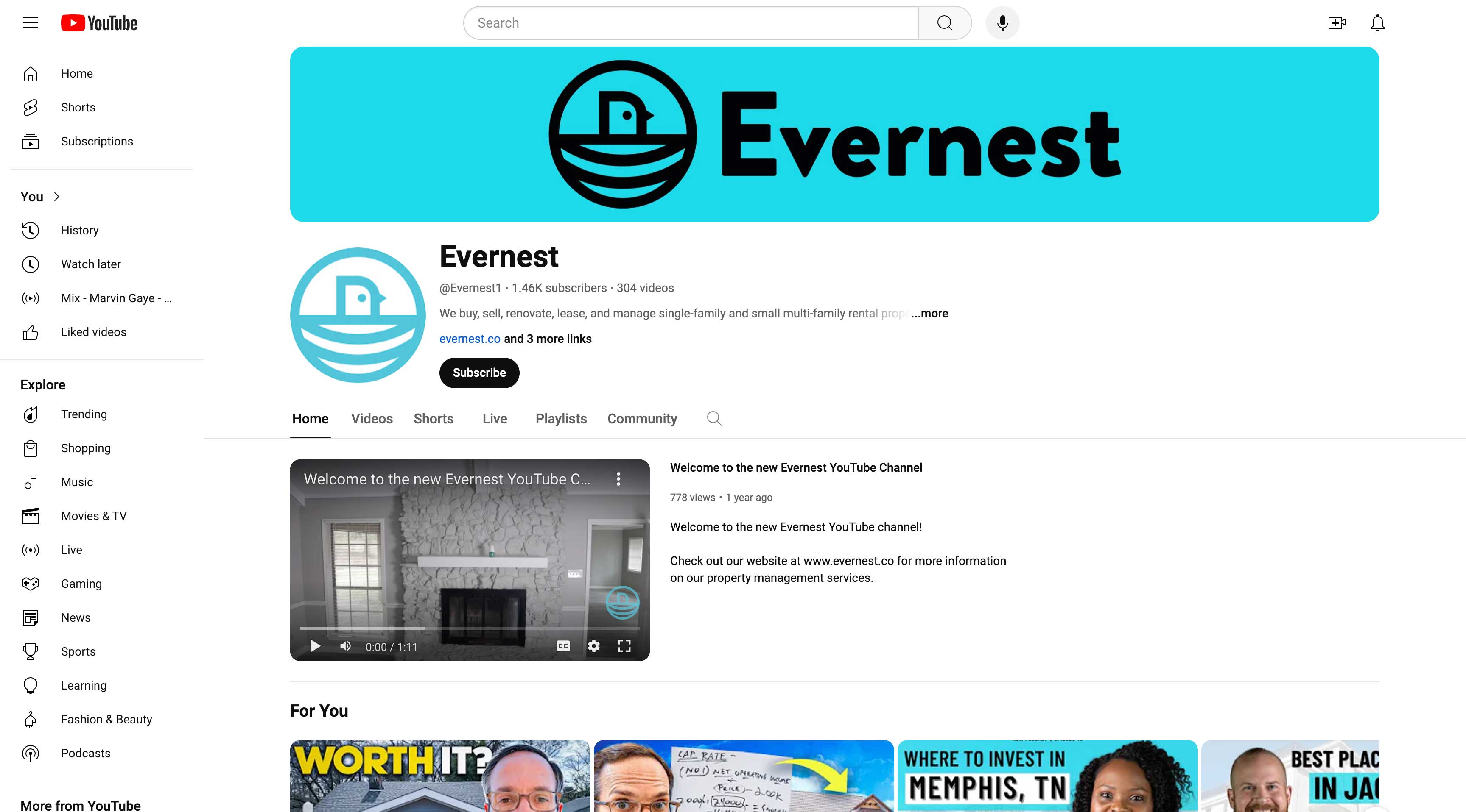 Evernest Youtube